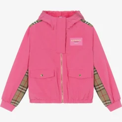 Burberry Coats & Jackets*Teen Girls Pink Vintage Check Jacket BubblegumPink