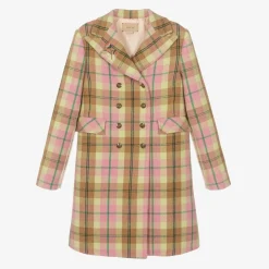 Gucci Coats & Jackets*Teen Girls Pink Wool Coat