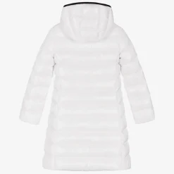 Moncler Enfant Coats & Jackets*Teen Girls White Down Padded Moka Coat