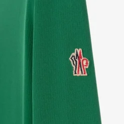 Moncler Enfant Activewear|Activewear*Teen Green Technical Half-Zip Top