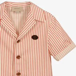 Gucci Coats & Jackets*Teen Red Striped Logo Jacket