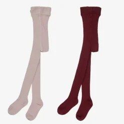 Minymo Tights*Two Tone Pink Tights (2 Pack)