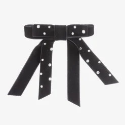 Milledeux Hair Accessories*Velvet Bow Hair Clip (10cm)