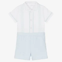 Sofija Outfit Sets*White & Blue Shorts Set