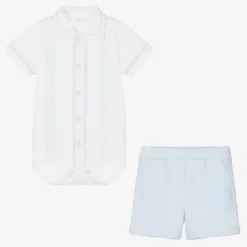 Sofija Outfit Sets*White & Blue Shorts Set