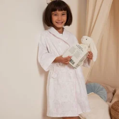 Peter Rabbit™ by Childrensalon Towels & Robes*White & Pink Cotton Dressing Gown