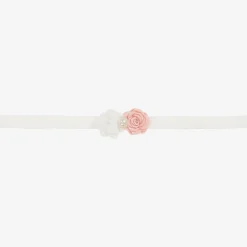 Cute Cute Hair Accessories|Hair Accessories*White & Pink Floral Headband