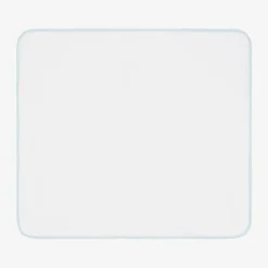 Kissy Kissy Towels & Robes*White & Blue Cotton Hooded Towel & Mitt Set