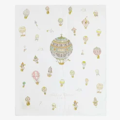Atelier Choux Paris Gifts|Nursery Accessories*White & Blue Organic Cotton Reversible Duvet (132cm)