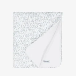 Emporio Armani Blankets & Shawls*White & Blue Padded Cotton Blanket (75cm)