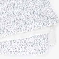 Emporio Armani Blankets & Shawls*White & Blue Padded Cotton Blanket (75cm)