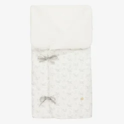 Paz Rodríguez Nests*White & Grey Cotton Baby Nest (66cm)