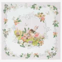 Flower Fairies™ by Childrensalon Sleeping Accessories*White & Pink Cotton Swaddle (100cm)