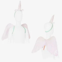 Meri Meri Costumes*White & Pink Sequin Unicorn Costume