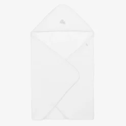 Kissy Kissy Towels & Robes*White Baby Sheep Hooded Towel & Mitt Set