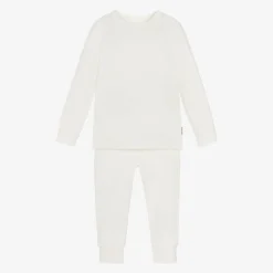 Roarsome Snowwear|Snowwear*White Bamboo Jersey Base Layer Set