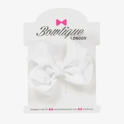 Bowtique London Hair Accessories*Bow Hair Clip (7cm) White