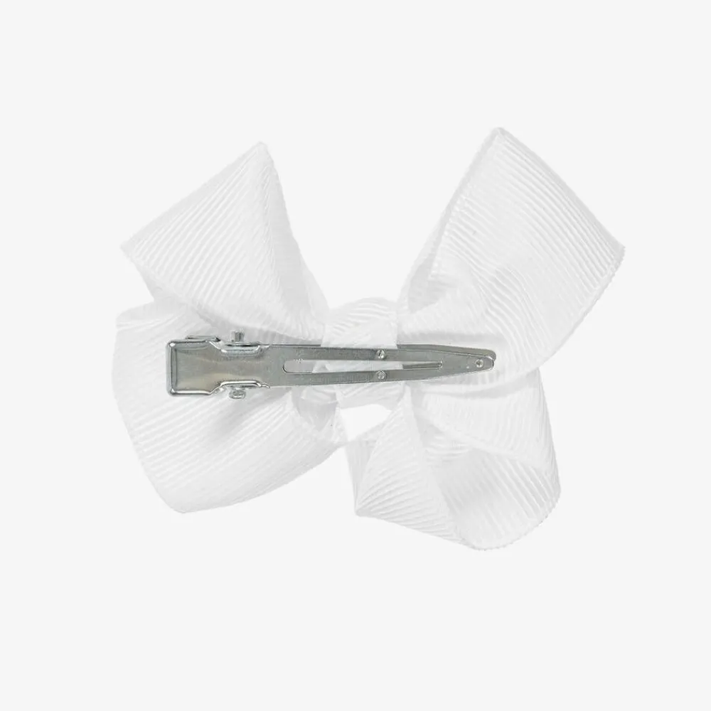Bowtique London Hair Accessories*Bow Hair Clip (7cm) White