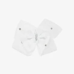 Cute Cute Hair Accessories*White Bow Hair Clip (10cm)