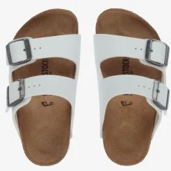 Birkenstock Sandals*White Buckled Sandals