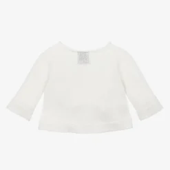 G.H.Hurt amp; Son Tops*White Cashmere Knitted Baby Cardigan