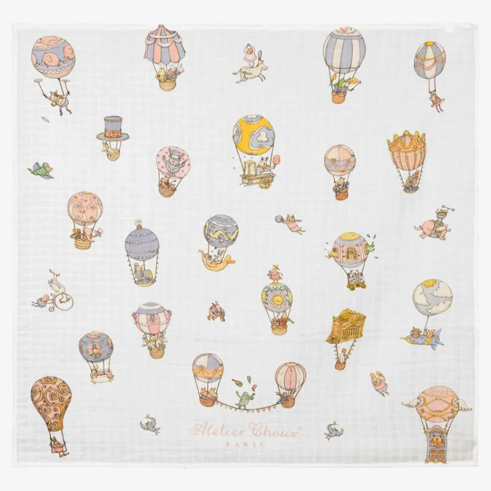 Atelier Choux Paris Sleeping Accessories*White Circus Swaddle (100cm)