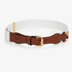 Zaccone Clothing Accessories|Clothing Accessories*White Cotton & Leather Mouse Belt