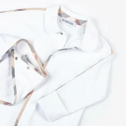 Burberry Gifts|Babysuits*White Cotton Babygrow Gift Set