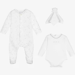 Emile et Rose Gifts|Babysuits*White Cotton Babysuit Set