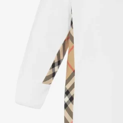 Burberry Gifts|Babysuits*White Cotton Check Babysuit Gift Set