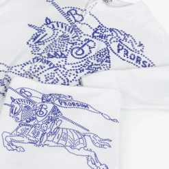 Burberry Babysuits*White Cotton EKD Babysuit Gift Set