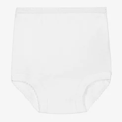 Babidu Underwear|Underwear*White Cotton Frilly Pants