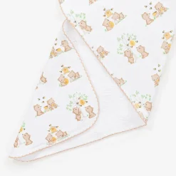 Kissy Kissy Feeding Accessories*White Cotton Honey Bear Cubs Burp Cloth (49cm)