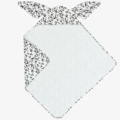 Elodie Towels & Robes*White Cotton Hooded Spotty Dalmation Towel DalmationDots