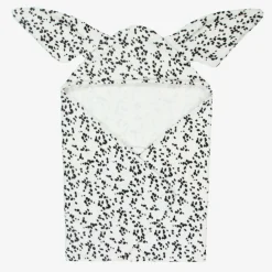 Elodie Towels & Robes*White Cotton Hooded Spotty Dalmation Towel DalmationDots