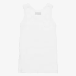 Babidu Underwear|Underwear*White Cotton Jersey Vest