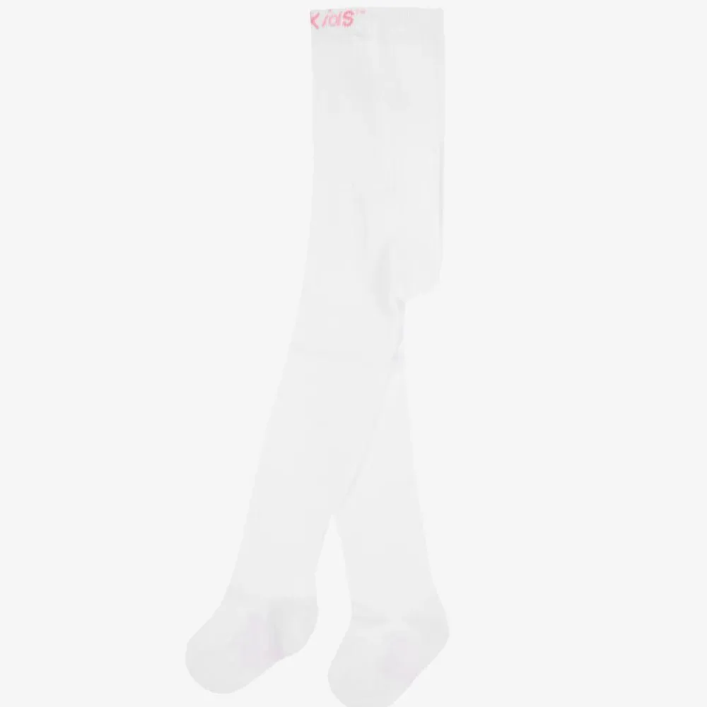 Country Kids Tights|Tights*White Cotton Knitted Tights