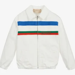 Gucci Coats & Jackets*White Cotton Logo Baby Jacket