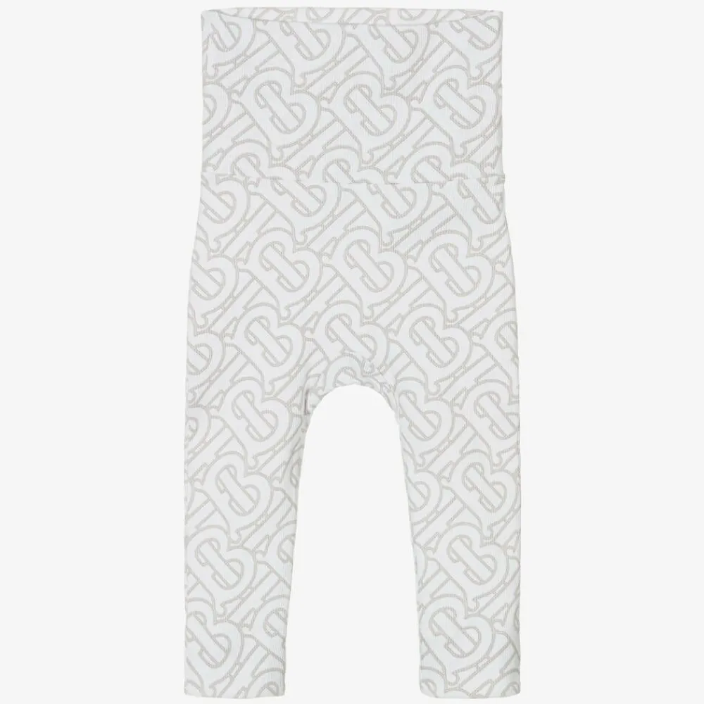 Burberry Gifts|Babysuits*White Cotton Monogram Baby Gift Set