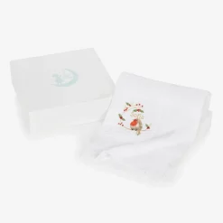 Paint My Dreams Blankets & Shawls*White Cotton Personalised Robin Blanket (88cm)