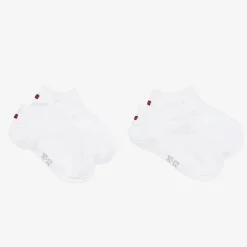 Tommy Hilfiger Socks*White Cotton Trainer Socks (2 Pack)