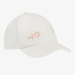 Moncler Enfant Hats*White Cotton Tricolour Cap