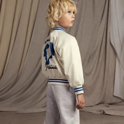 Mini Rodini Coats & Jackets*White Dolphin Baseball Jacket