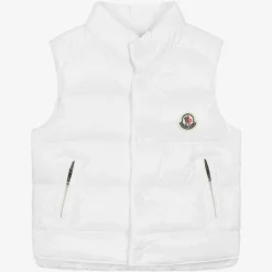 Moncler Enfant Coats & Jackets|Coats & Jackets*White Down Padded Bernard Puffer Gilet