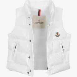 Moncler Enfant Coats & Jackets|Coats & Jackets*White Down Padded Bernard Puffer Gilet
