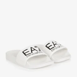 EA7 Emporio Armani Sliders|Sliders*White EA7 Logo Sliders