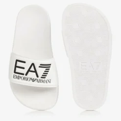 EA7 Emporio Armani Sliders|Sliders*White EA7 Logo Sliders