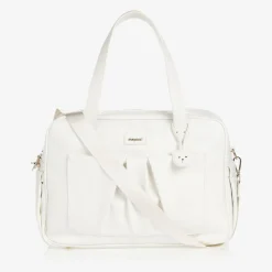 Mayoral Gifts*White Faux Leather Changing Bag (40cm)