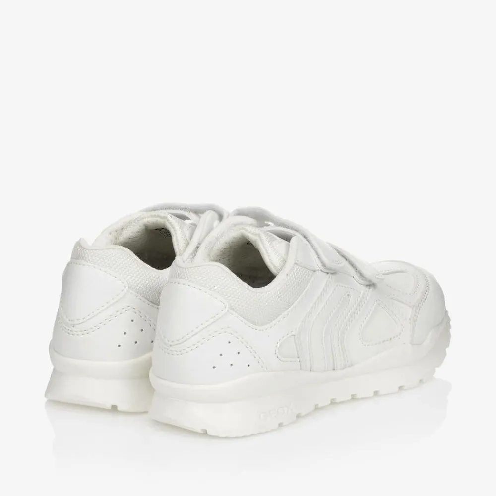 Geox Trainers|School Shoes*White Faux Leather Trainers