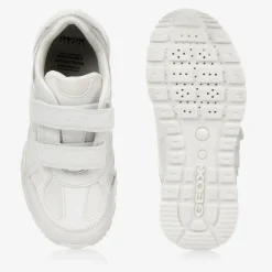 Geox Trainers|School Shoes*White Faux Leather Trainers